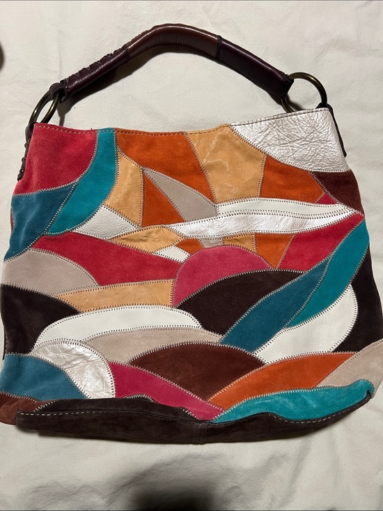Lucky Brand Handbags - Lucky brand sunrise suede hobo
